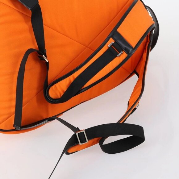 GUCCI Backpack Nylon Orange Silver Auth hk3123 main image 7
